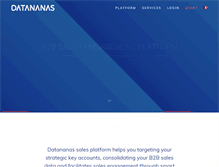 Tablet Screenshot of datananas.com